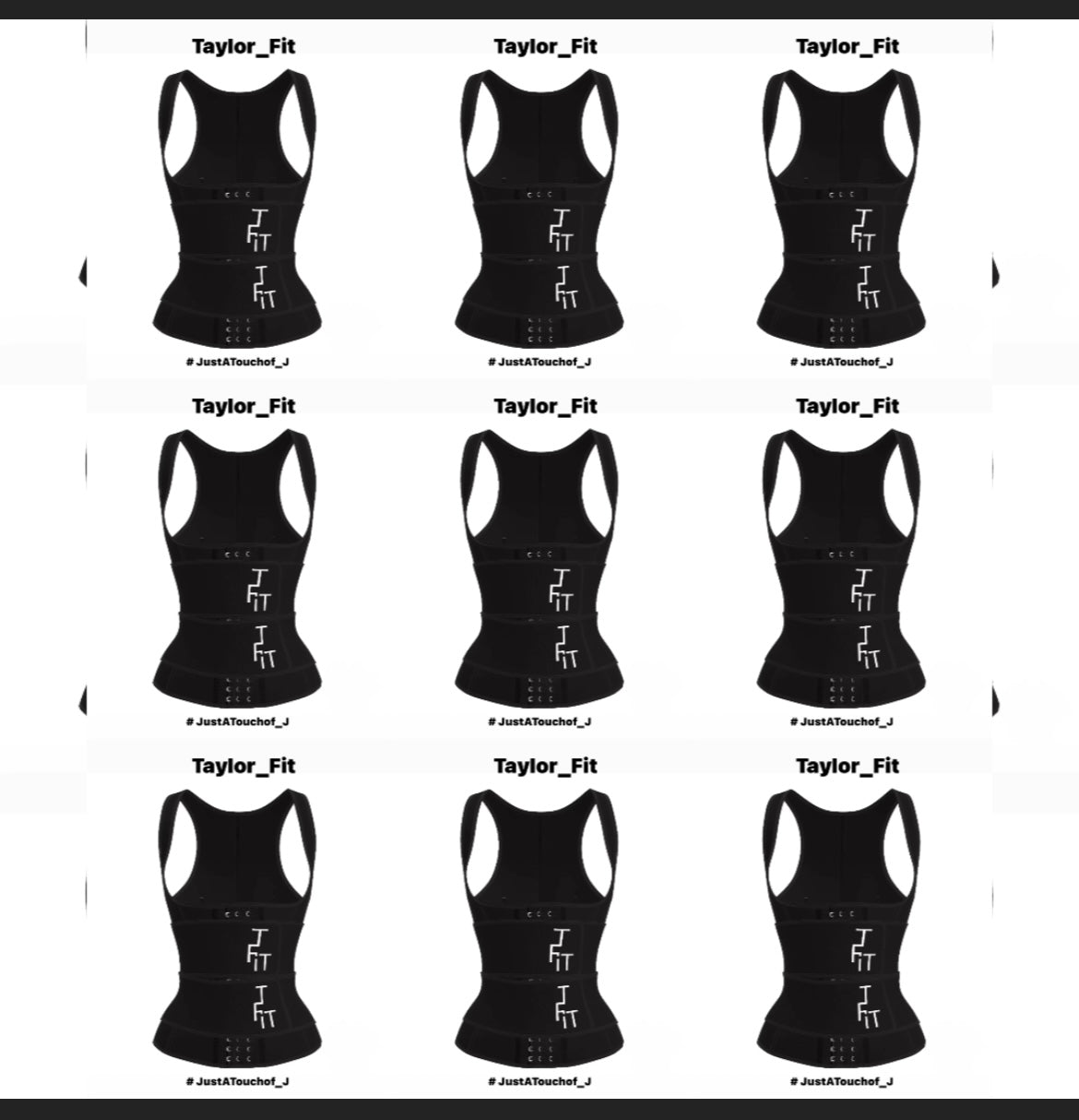 His Fits “Taylor_Fit”
Open Chested, Double Strapped High Waisted Compression Neoprene/Latex Waist Trainer Vest for Men!